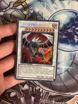 (SRH) Yugioh Malefic Paradox Dragon YMP1-EN007 Secret Rare Limited Edition VLP - Image 2