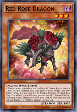 Yugioh! Red Rose Dragon MP25-EN037 Mega Pack STARLIGHT RARE - Image 1