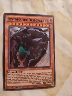 yugioh card |dystopia the despondent| limited edition| konami - Image 1