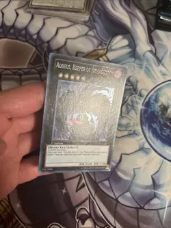 (SRH) Yugioh Adreus, Keeper Of Armageddon GENF-EN086 Secret Rare 1st Ed VLP - Image 4