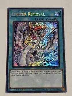 Limiter Removal MP24-EN057 Alt Art Prismatic Secret Rare Yugioh 1st Edition Mint - Image 1