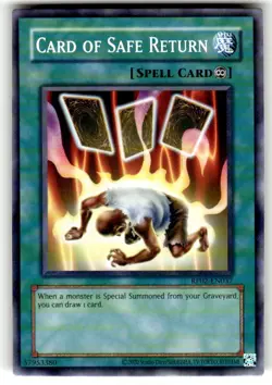 Card of Safe Return RP02-EN037 Retro Pack 2-Unlimited Edition Common Yugioh NM - Image 1