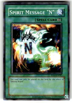 Spirit Message "N" RP02-EN047 Retro Pack 2 Unlimited Edition NM Yugioh - Image 1