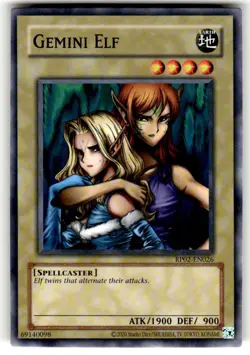 Gemini Elf RP02-EN026 Retro Pack 2 Unlimited Edition Yugioh Common NM - Image 1