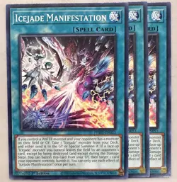 Yugioh! 3x Icejade Manifestation PHHY-EN053 Common 1st Ed NM - Image 1