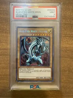 2017 YU-GI-OH! BLUE-EYES WHITE DRGN. MEGA-TINS PSA 9 MINT!! - Image 1