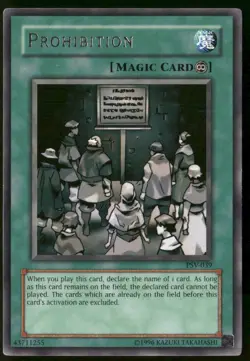 Prohibition PSV-039 Rare Pharaoh's Servant Yu-Gi-Oh Lightly Played - Image 1