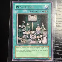 Prohibition Rare 1st Edition Yu-Gi-Oh! Pharoah’s Servant PSV-039 LP - Image 1