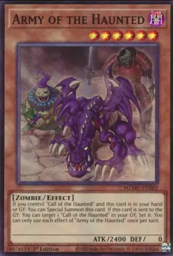 Yugioh Army of the Haunted MZMU-EN002 - Super Rare - 1st Ed NM - Image 1
