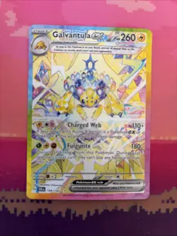 Pokemon Card Galvantula EX Stellar Crown Special Illustration Rare 168/142 NM - Image 1