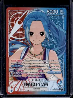 2026 One Piece Heroines Edition Nefeltari Vivi Leader Alternate Art #EB03-001 - Image 1