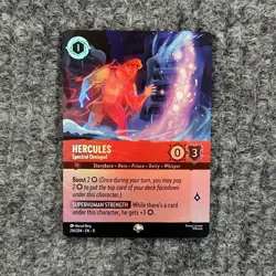 Disney Lorcana Winterspell Hercules Spectral Demigod 214/204 Epic Holo NM - Image 1