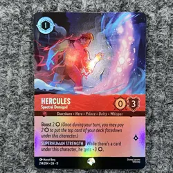 Disney Lorcana Winterspell Hercules Spectral Demigod 214/204 Epic Holo NM - Image 2