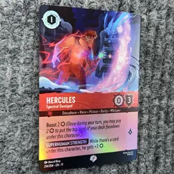 Disney Lorcana Winterspell Hercules Spectral Demigod 214/204 Epic Holo NM - Image 3