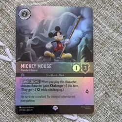 Lorcana Mickey Mouse - Standard Bearer 221/204 Foil Disney Lorcana TCG Character - Image 1