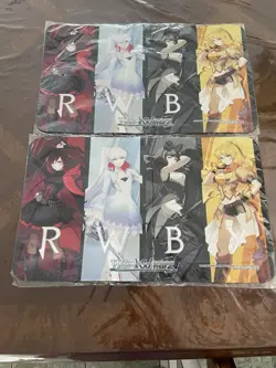 Bushiroad RWBY Weiss Schwarz Standard CCG Playmat 20x12 Rubber Non-Slip 2pk - Image 1