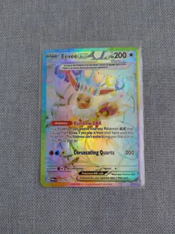 DIY Pokemon TCG Eevee Ex Prismatic Evolutions #167 English (Read Description) - Image 1