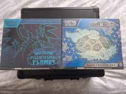 Pokemon TCG Phantasmal Flames ETB And Stellar Crown ETB Sealed - Image 1