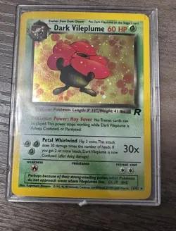 Pokemon Dark Vileplume Holo Rare Card 13/82 First Edition Team Rocket - Image 1