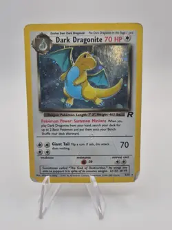 Dark Dragonite 5/82 Pokemon TCG Holo Foil Rare Card Poor - Image 1