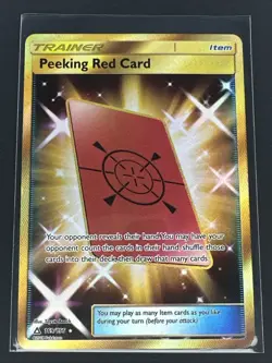 Peeking Red Card (Secret Rare) 169/156 Sm-Ultra Prism Holo - Image 1