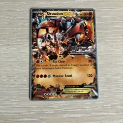 Pokemon Groudon EX TCG Primal Clash Holo Card 85/160 EX Rare - Image 1
