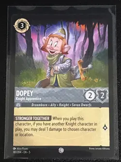 Disney Lorcana Snow White and the Seven Dwarfs Theme 6 Card Lot Sleepy/Happy - Image 3