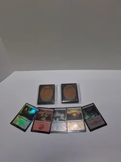 MTG Magic the Gathering Foil Land Cards Lot of 50 – 10 Each Color – NM/M/LP - Image 3