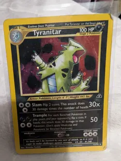 Tyranitar Pokemon Card Neo Discovery Deck #12 - Image 1