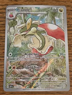 Pokemon TCG Flapple Illustration Rare Holo Card 210/191 Sv08: Surging Sparks - Image 1