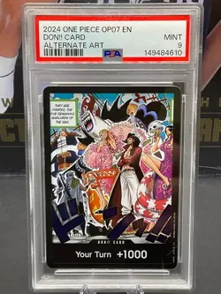 2024 One Piece EN OP07 Don!! Card Alternate Art PSA 9 500 Years in the Future - Image 1