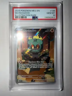 Pokemon Mega Evolution Marshadow Illustration Rare Card #146 *GEM MINT PSA 10* - Image 1