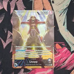 Bandai One Piece Usopp Leader OP10-042 Playmat Set Vol. 3 English Promo Card - Image 1