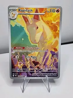 Pokemon TCG Rapidash Destined Rivals Illustration Rare Card 189/182 NEAR MINT - Image 1