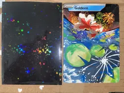 Goldeen Pokemon Full Art Painted ACEO custom Collectable Display Card - Image 2