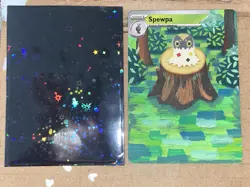 Spewpa Full Art Pokemon Card Custom ACEO Acrylic Hand Painted Collectable Card - Image 2