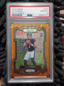 CJ Stroud 2023 Prizm Disco RC PSA 10 #339 Texans Rookie GEM MINT 🔥 - Image 1