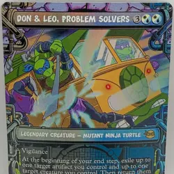 MTG Don & Leo Problem Solvers Foil Secret Lair TMNT 0242 Rare MTG - Image 1