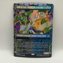 MTG Don & Leo Problem Solvers Foil Secret Lair TMNT 0242 Rare MTG - Image 2