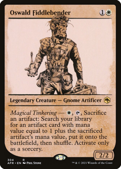 Oswald Fiddlebender (Showcase Foil) - Adventures in the Forgotten Realms (AFR) - Image 1
