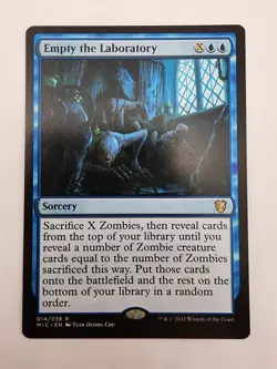 Empty the Laboratory Commander: Innistrad: Midnight Hunt • Regular MTG - Image 1