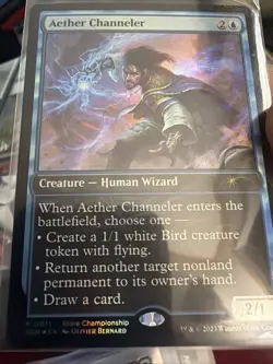 Aether Channeler [GAME - 11] - NM [Foil] TCG MTG P 0011 T80 - Image 1