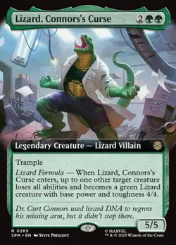 Lizard, Connors's Curse - Foil Extended Art SPM NM MTG - Image 1