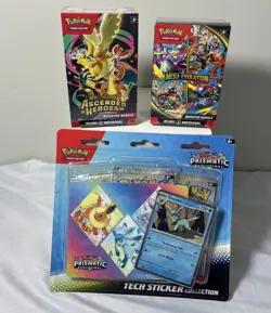 Pokemon Lot of 3 Items Ascended Heroes, Mega Evolutions & Prismatic Evolution - Image 2
