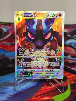 Pokemon TCG Lucario VSTAR SWSH291 Holo Black Star Promo - Image 1