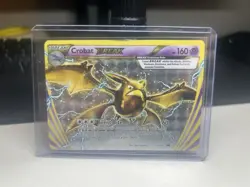 Crobat BREAK XY181 Black Star Promo Ultra Rare Gold Pokemon Card MP - Image 1
