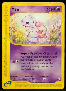 Mew #55/165 Non-Holo Expedition Base Set MP Pokemon Card - Image 1