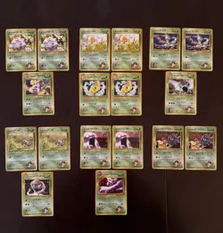 Koga's Gym Challenge 18 Card Lot Japanese Pokemon WOTC Muk Arbok Weezing Koffing - Image 1