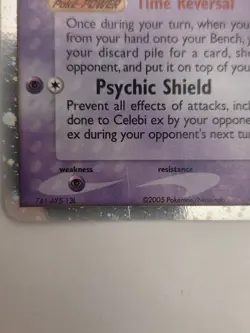 Celebi ex - 17/17 - Pokemon Pop Series 2 Holo Card MP - Image 2