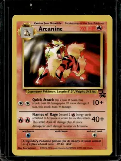 1999 Pokemon Wizards Black Star Promos Arcanine #6 - Image 1